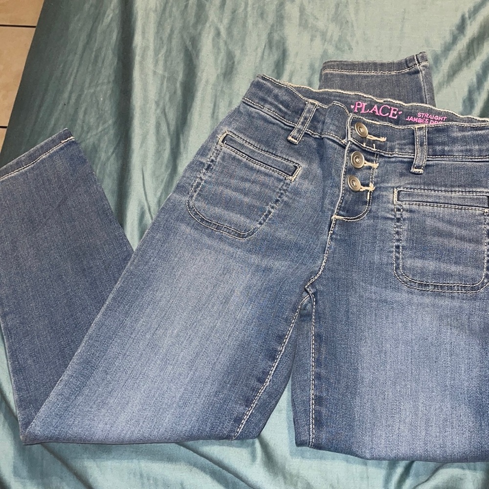 The Children’s Place High Waisted Button Jeans